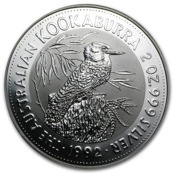 Australië Kookaburra 1992 2 ounce silver
